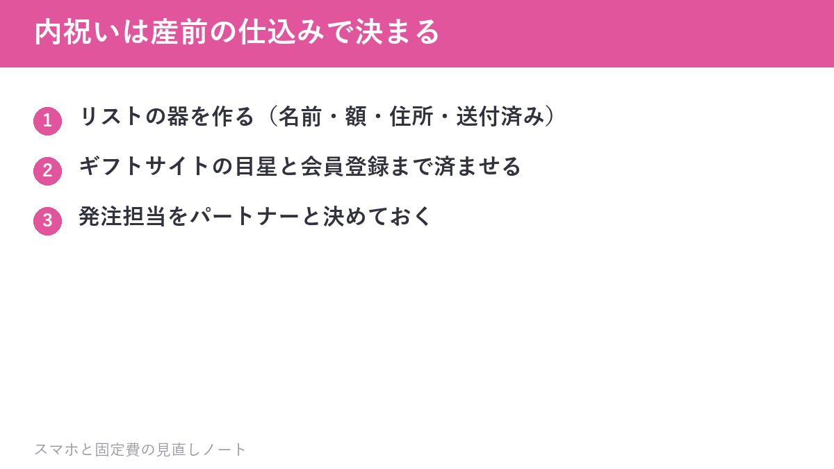 内祝いは産前の仕込みで決まる