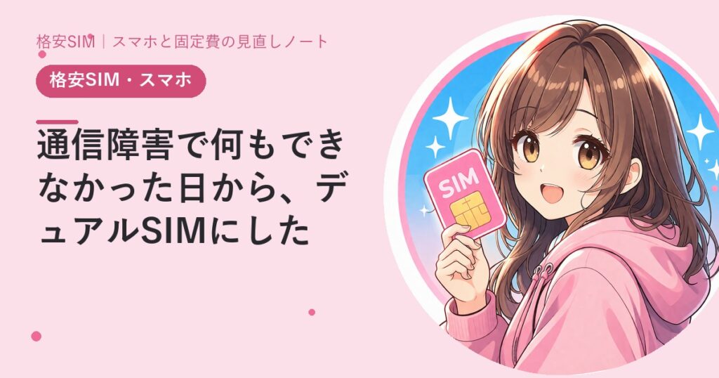 通信障害で何もできなかった日から、デュアルSIMにした